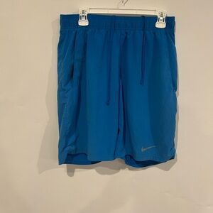 Nike Men's Vibrant Blue Athletic Shorts